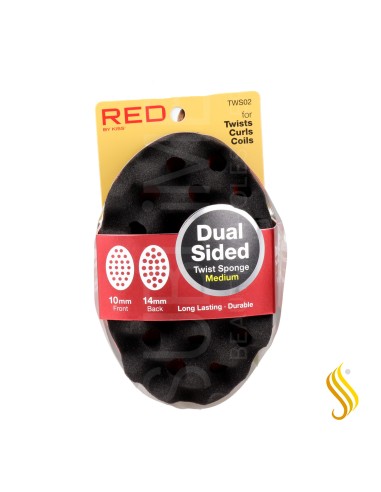 Red Kiss Twist Sponge Medium Double Side Esponja Para El Cabello